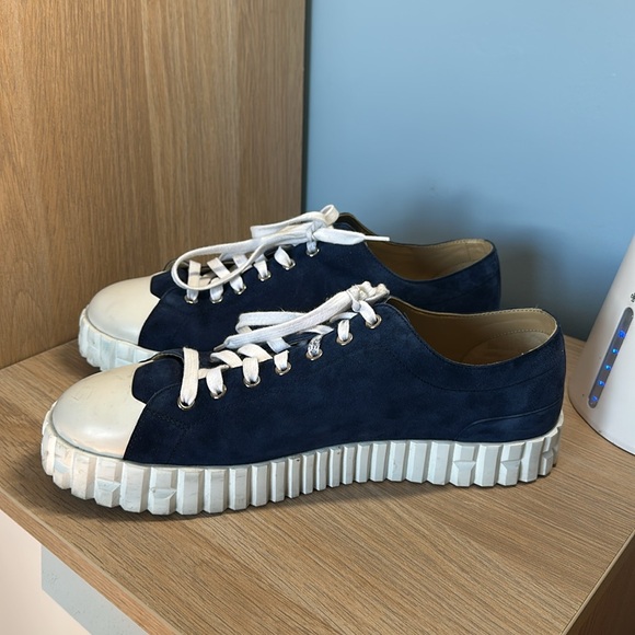 Men’s Exclusive Hermes Blue Suede Trainers EU 44 US 10.5 - Picture 6 of 6